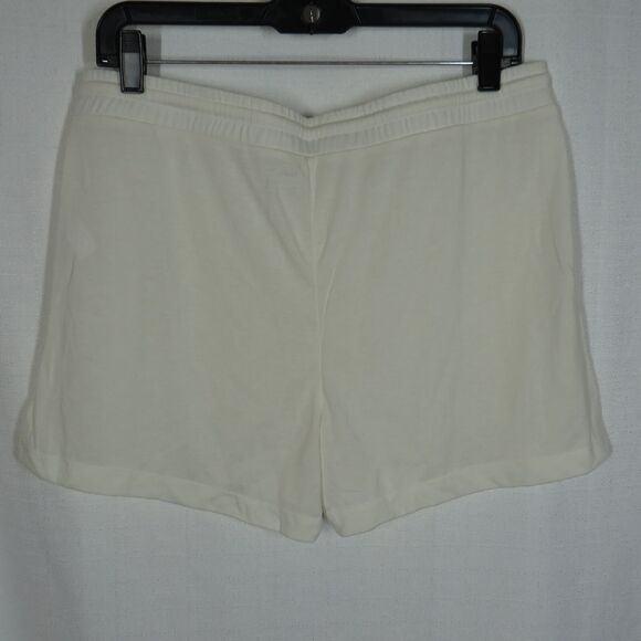 Andie High Waist Soft Lightweight Bamboo Blend Lounge Shorts Off White Sz Large - Picture 4 of 5